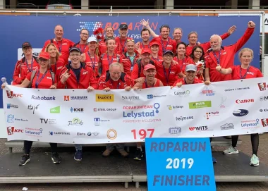 Roparunteam Lelystad heeft het wederom gehaald