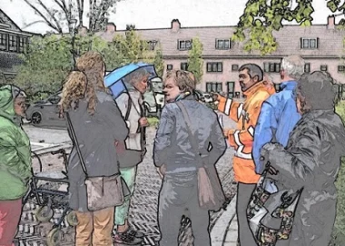 Burgemeester gaf “aftrap” wandelen in de wijk