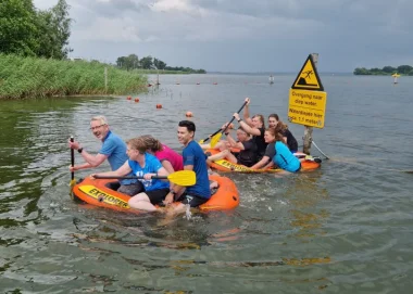 Na lange tijd weer een sportief teamuitje