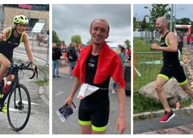 Triatleten van Topfit zwommen, fietsten en liepen toch op zondag 10 juli