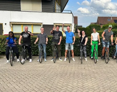 Steppen en een culinaire BBQ als team uitje